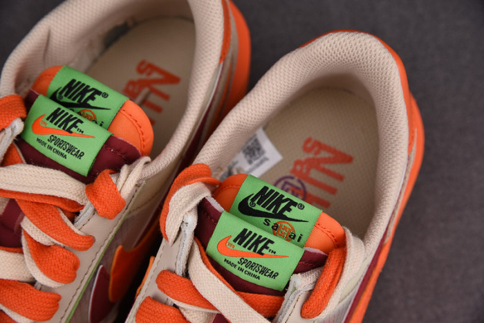Nike LDWaffle CLOT sacai Net Orange Blaze DH1347-100