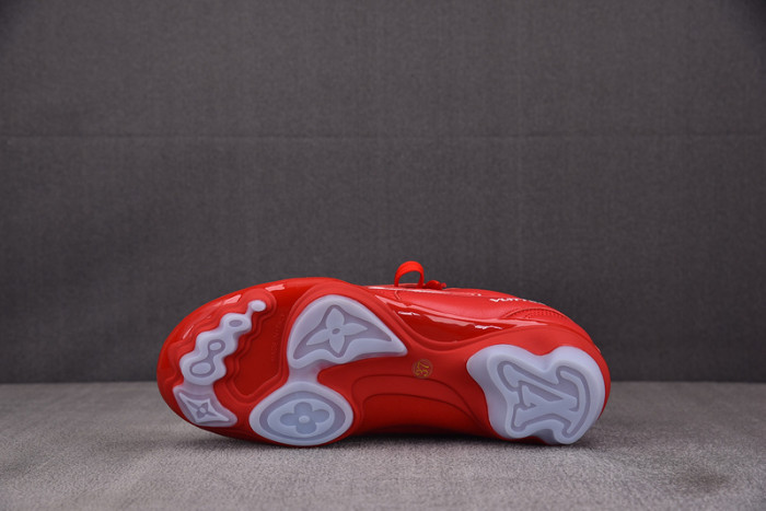 Lou1su1tt Footprint Soccer Red White