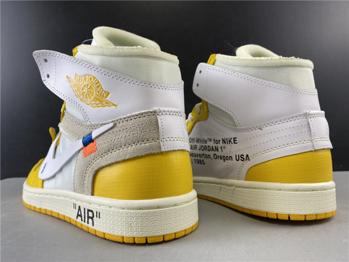 AIR JORDAN 1 X OFW NRG WHITE YELLOW AQ0818 149