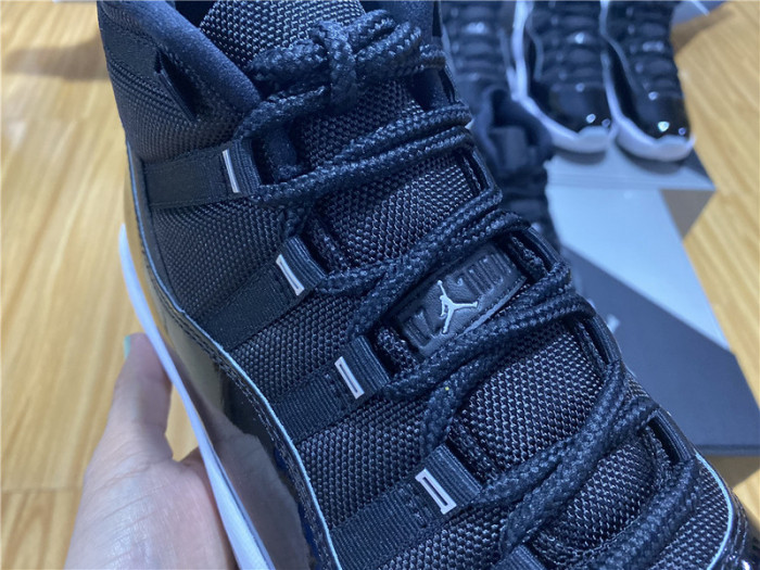 Air Jordan 11 25th Anniversary Black Silver Eyelets CT8012-011