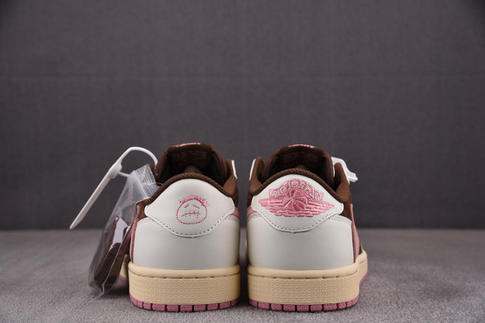 Travis Scott x Air Jordan 1 Low OG Dark Pony Pink Oxford DZ4137-206