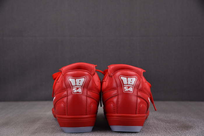 Lou1su1tt Footprint Soccer Red White