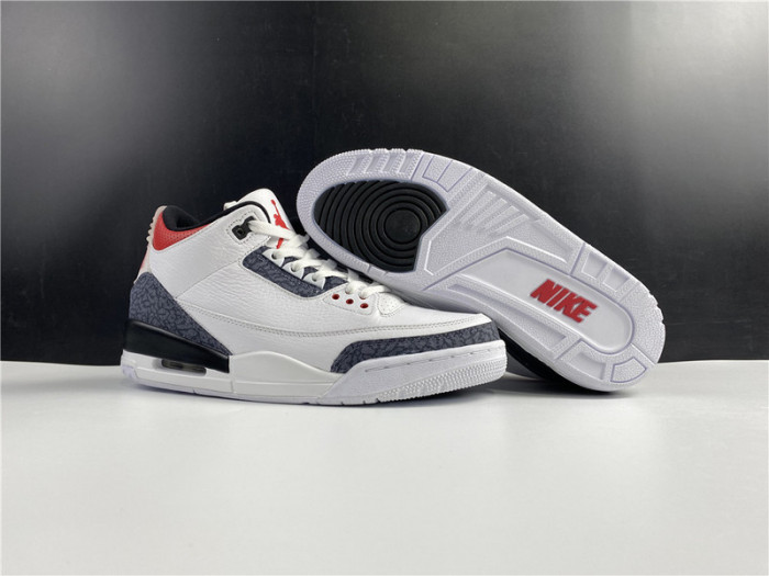 Air Jordan 3 Retro SE Fire Red Denim (2020) JAPAN VERSION CZ6431 100