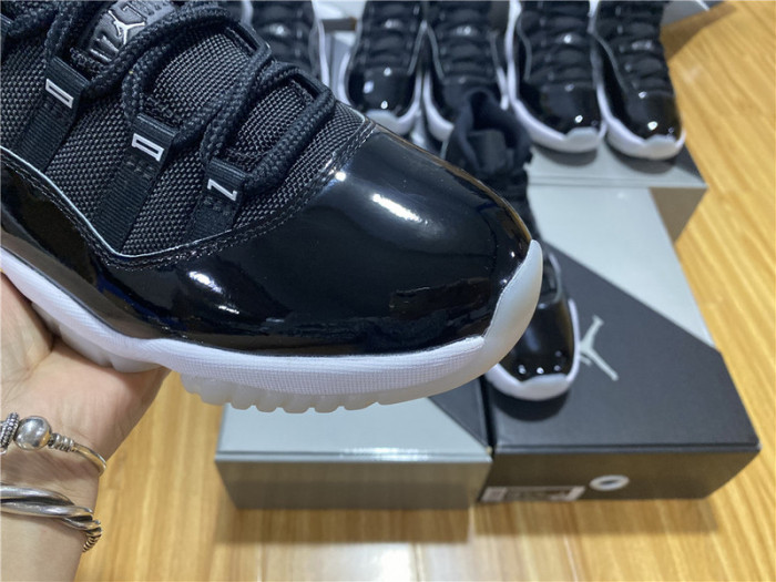 Air Jordan 11 25th Anniversary Black Silver Eyelets CT8012-011