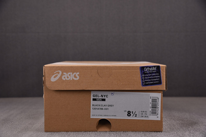 As*ic*s gel-nyc black clay grey 1201a789-001