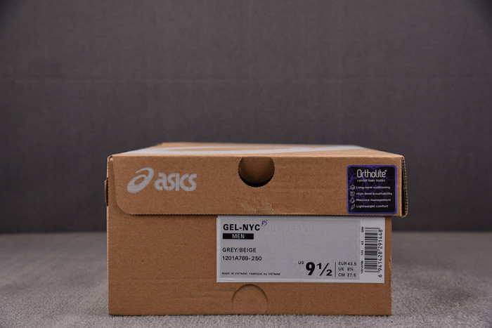 As*ic*s gel-nyc oatmeal obsidian grey 1201a789-250