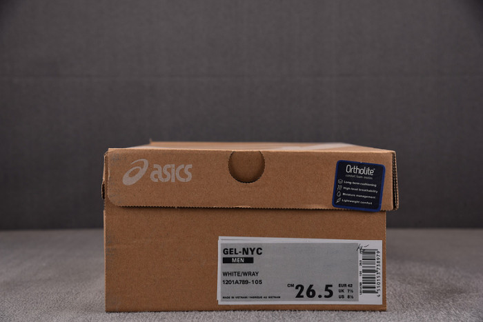 As*ic*s gel-nyc white oyster grey 1201a789-105