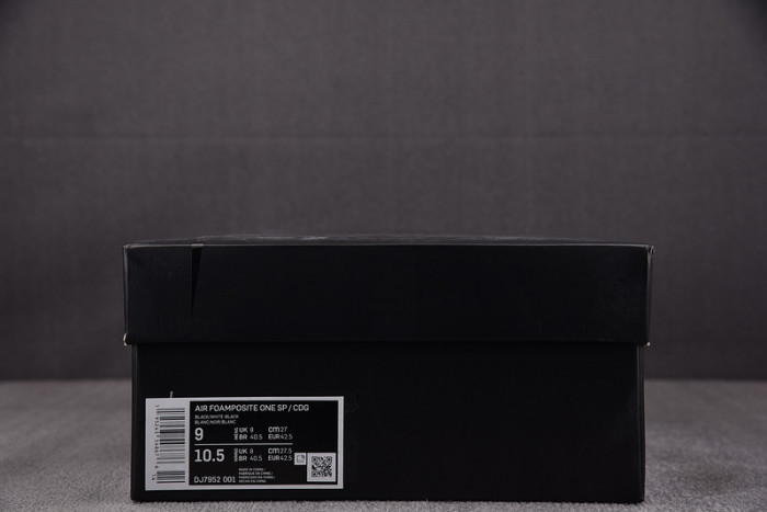 Nike Air Foamposite One Comme des Garcons Homme Plus Black DJ7952-001