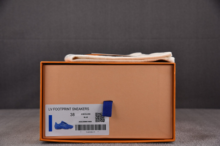 Lou1su1tt Footprint Soccer Blue White