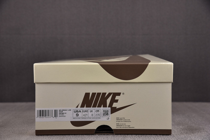 Air Jordan 1 Retro Low OG SP Travis Scott White Red DM7866-101