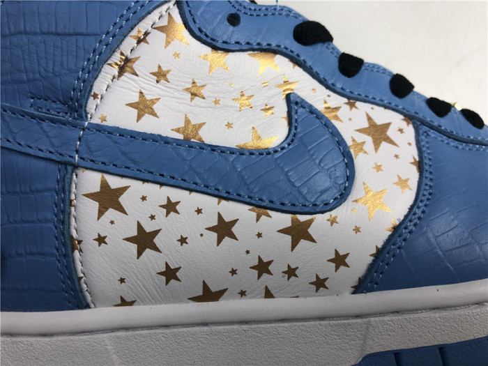 nike dunk high pro sb S*p*e blue stars 307385-141