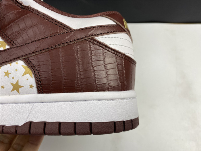 nike sb dunk low S*p*e stars barkroot brown (2021) dh3228-103