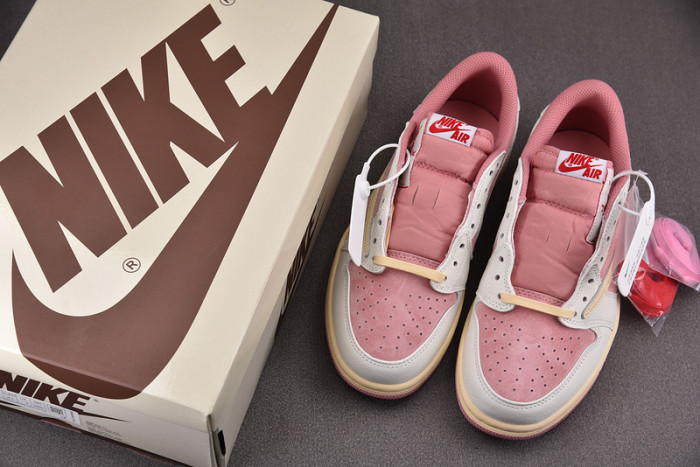 AIR JORDAN 1 LOW TRAVIS SCOTT SHY PINK POUR DM7866-600