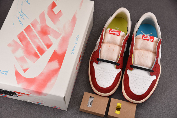 Air Jordan 1 Retro Low OG Trophy Room Rookie Card Home (Numbered) (with Numbered Trading Card) HV6157-100