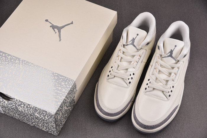 Air Jordan 3 Retro Sail Cement Grey (Women