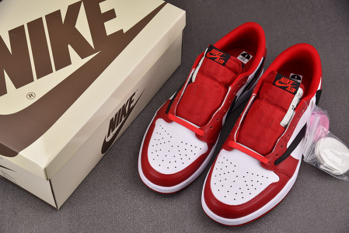 Air Jordan 1 Retro Low OG SP Travis Scott White Red DM7866-101