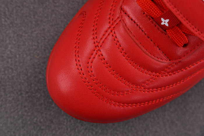 Lou1su1tt Footprint Soccer Red White