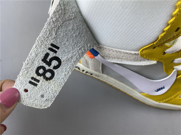 AIR JORDAN 1 X OFW NRG WHITE YELLOW AQ0818 149