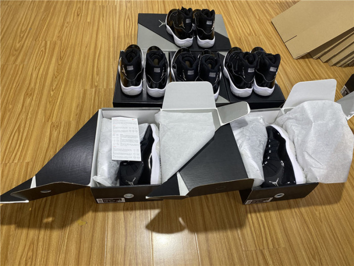 Air Jordan 11 25th Anniversary Black Silver Eyelets CT8012-011