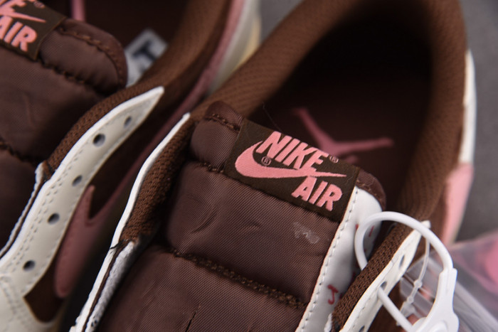 Travis Scott x Air Jordan 1 Low OG Dark Pony Pink Oxford DZ4137-206