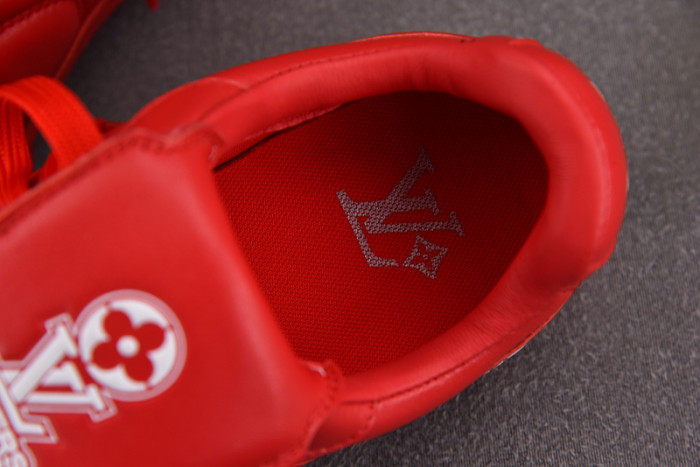 Lou1su1tt Footprint Soccer Red White