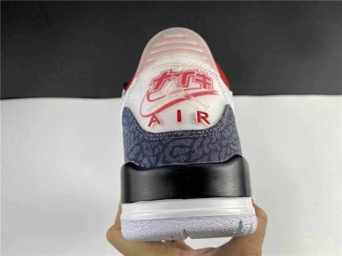 Air Jordan 3 Retro SE Fire Red Denim (2020) JAPAN VERSION CZ6431 100