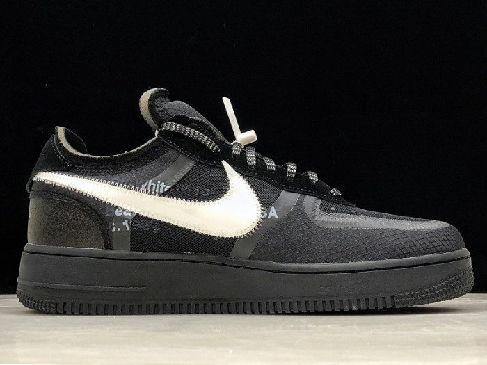 NikeAir Force 1 Low OFW Black White AO4606-001
