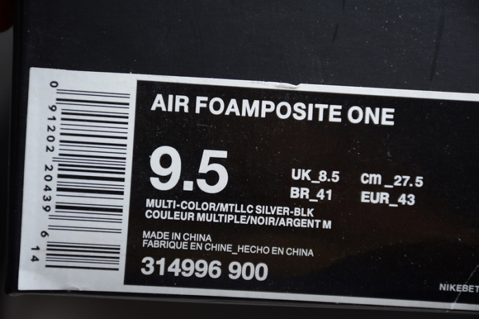 Air Foamposite One Hologram 314996-900