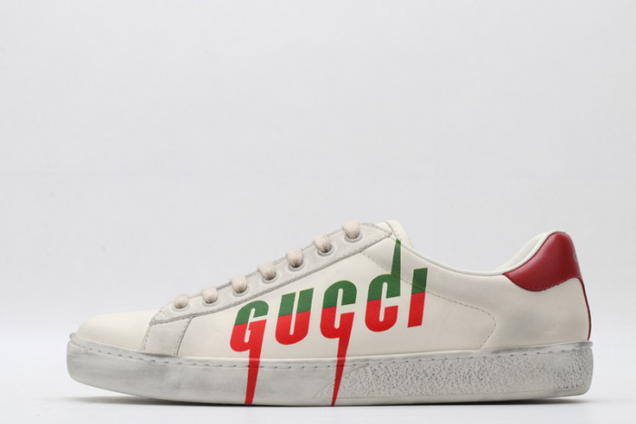 Gu66 Ace Embroidered Low-Top Sneaker 576137 A38V0 9090