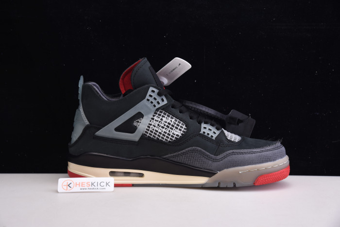 OFW x Air Jordan 4 “Bred” CV9388-001
