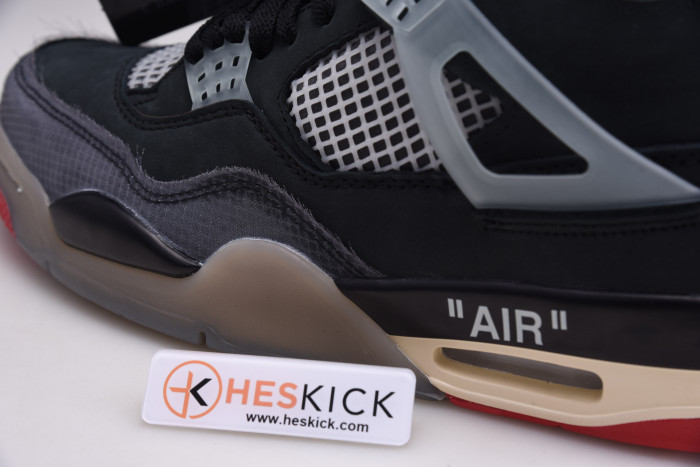 OFW x Air Jordan 4 “Bred” CV9388-001