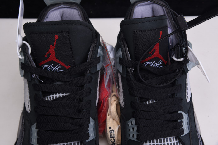 OFW x Air Jordan 4 “Bred” CV9388-001