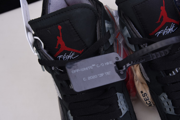 OFW x Air Jordan 4 “Bred” CV9388-001
