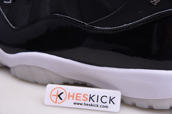 Air Jordan 11 25th Anniversary Black Silver Eyelets CT8012-011