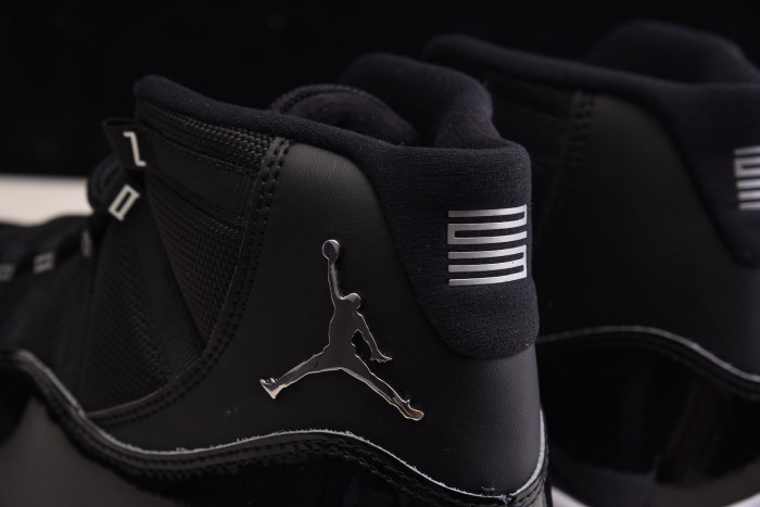 Air Jordan 11 25th Anniversary Black Silver Eyelets CT8012-011