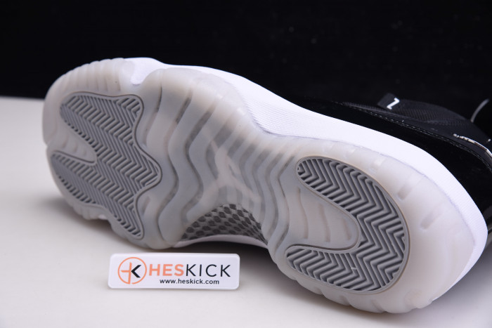 Air Jordan 11 25th Anniversary Black Silver Eyelets CT8012-011