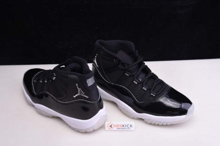 Air Jordan 11 25th Anniversary Black Silver Eyelets CT8012-011