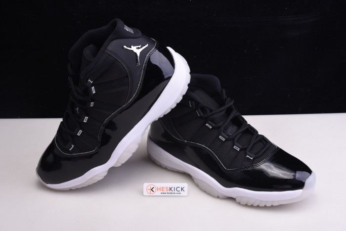 Air Jordan 11 25th Anniversary Black Silver Eyelets CT8012-011
