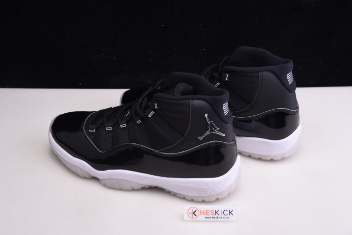 Air Jordan 11 25th Anniversary Black Silver Eyelets CT8012-011
