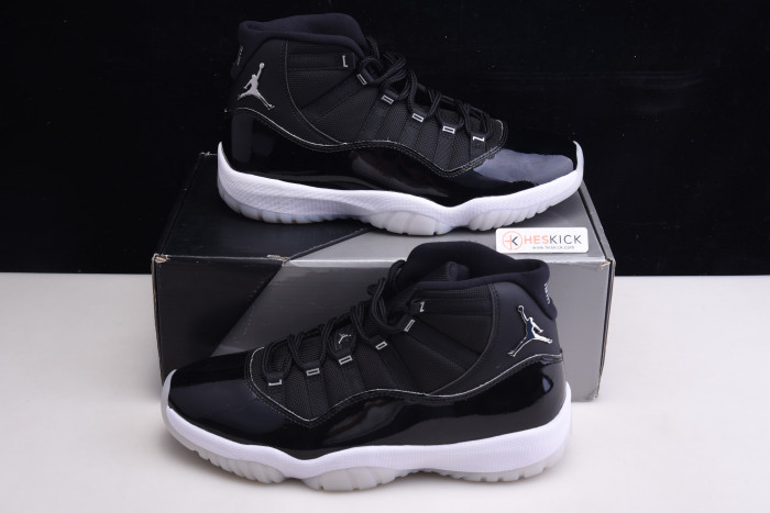Air Jordan 11 25th Anniversary Black Silver Eyelets CT8012-011