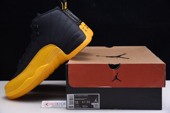 Air Jordan 12 Retro Black University Gold 130690-070