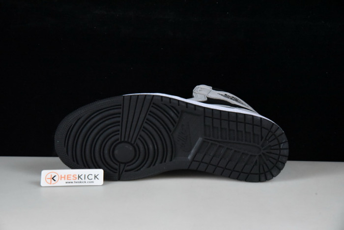 Air Jordan 1 Retro High Black White Light Smoke Grey 555088-035