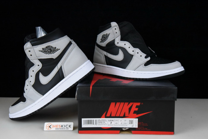 Air Jordan 1 Retro High Black White Light Smoke Grey 555088-035
