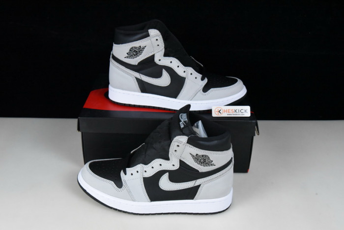 Air Jordan 1 Retro High Black White Light Smoke Grey 555088-035