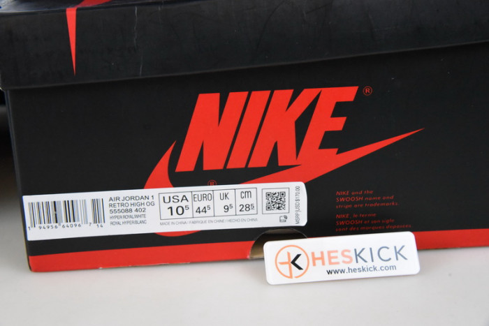 Air Jordan 1 Retro High OG Hyper Royal 555088-402