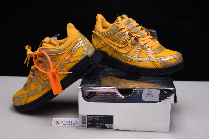 OFW NIKE AIR RUBBER DUNK “UNIVERSITY GOLD” CU6015-700