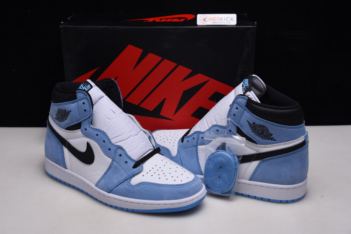 AIR Jordan 1 Retro High White University Blue Black 555088-134