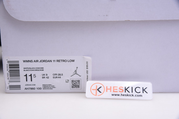 Air Jordan 11 Retro Low White Concord AH7860-100