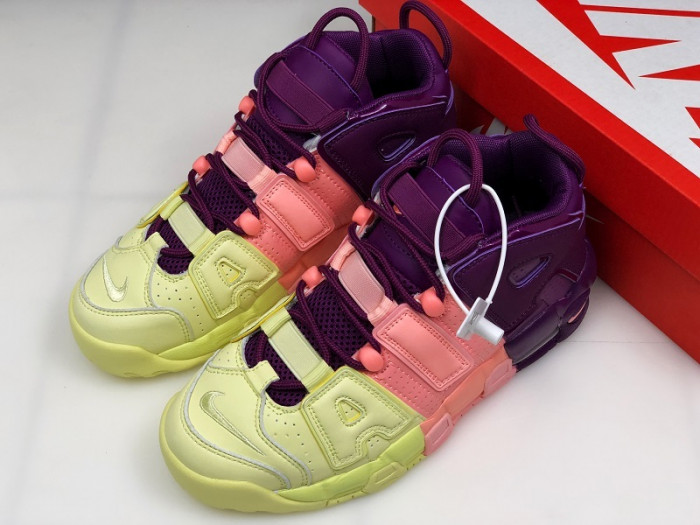 NIKE WMNS AIR MORE UPTEMPO CITRON/PINK/BRIGHT PURPLE-NIGHT GRAPE STYLE AV8237-800