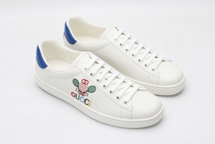 Gu66 Ace Embroidered Low-Top Sneaker 603696 AY070 9096